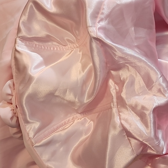 Dress Rosette Strap Detail Semi Formal One-Shoulder Dress Pink Size XS - Picture 11 of 13